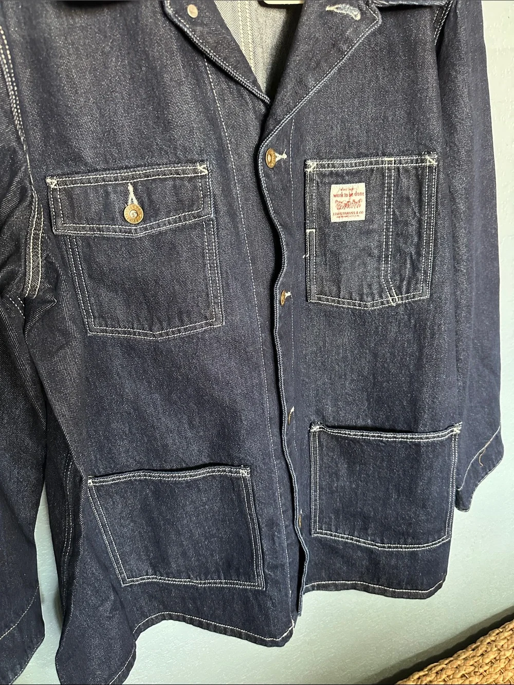 Levi's Indigo Denim Work Jacket NWT